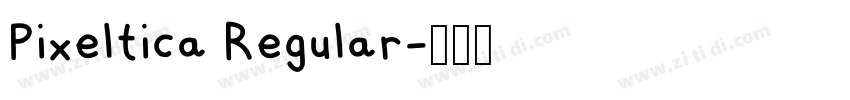 Pixeltica Regular字体转换